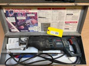 lot 24 image: Bosch RS20 Reciprocating Saw with Metal Case and Manuals