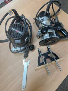 lot 42 image: Porter-Cable 6912 Router Motor and 6911 Router Base with Accessories