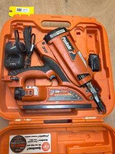 lot 45 image: Paslode Cordless Framing Nailer CF325XP With Accessories and Case