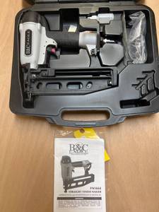 lot 49 image: B&C Eagle FN1664 Straight Finish Nailer with Carrying Case and Manual