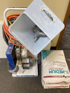 lot 61 image: Kraft Tool Co. Plaster Pump with Accessories