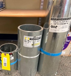 lot 137 image: Galvanized Metal Flashing, Roll Flashing Materials