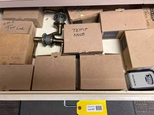 lot 207 image: Brass Door Knobs and Hardware Components