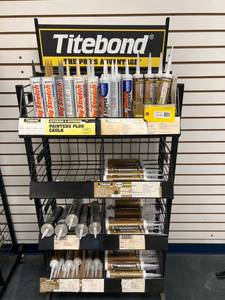 lot 185 image: Titebond Sealants and Caulks Display Shelf