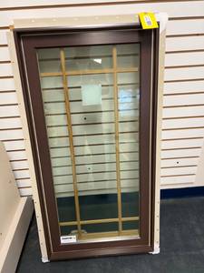 lot 189 image: Marvin Wood-Clad Casement Window with Grilles