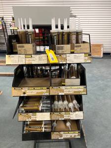 lot 193 image: Titebond Weathermaster Sealant Assortment with Display Rack