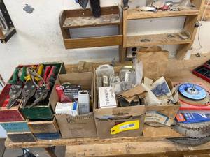 lot 219 image: Workshop Tools and Fasteners, Multiple Items