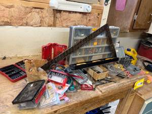 lot 220 image: Workshop Lot Including Tools, Fasteners, and Safety Gear