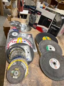 lot 233 image: Saw and Cutting Blades Including Rockwell, Lenox, and DeWalt