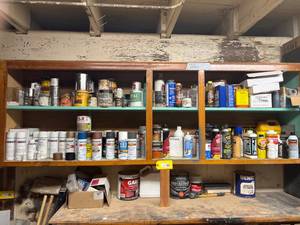 lot 241 image: Paints, Stains, and Solvents Collection