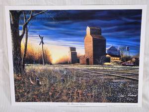 lot 3 image: The Harvest Season Print by Jim Hansel Artist Signed - Approx. 13x17