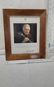 lot 17 image: Framed Charlton Heston Autographed NRA Photo