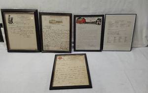 lot 30 image: 1923 Pruess Brothers Hadware Letter on Keen Kutter LHD & Other correspondence from companies such as Larson Hardware, Drollingers Hdwe, Belina Hardware Co