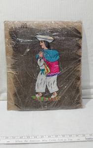 lot 32 image: Ecuador Embroidered Textile Art Piece