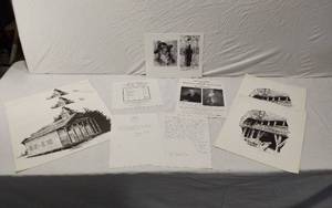 lot 64 image: David Moses Heritage Reps Art Portfolio with Prints and Promotional Materials