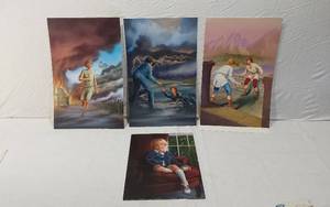 lot 66 image: Lot of 4 Art  Concept Art Prints