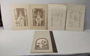 lot 67 image: Lot of Vintage Art Prints by Various Artists and Designers Including John Paul, David Moses - One Numbered 142300