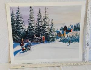lot 77 image: Bringing in the Season Artist Signed Print