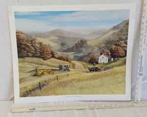 lot 78 image: Grading the School House Road Print Artist Signed and Numbered 5451000