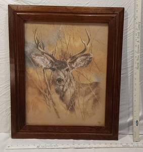 lot 87 image: The Silent Buck by artist K. Maroon, dated 1978