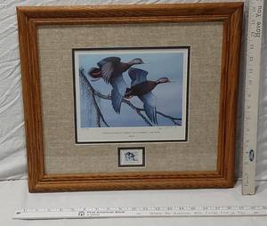 lot 109 image: National Waterfowl Conservation StampPrint by Jim Partee 1987-88 Signed and Numbered 390999