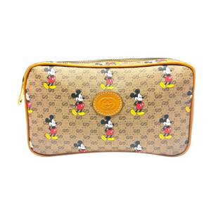 Gucci x Disney GG Supreme Mickey Mouse Belt Bag; Pre-Owned Retail $1,600