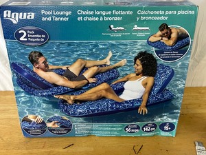 lot 44 image: Aqua 2-pack Pool Lounge MSRP - $50