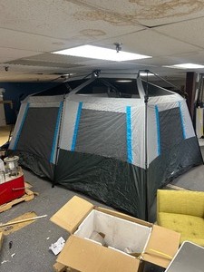 lot 46 image: NEW - Core 10 Person Lighted Cabin Tent - MSRP - $250