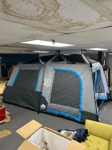 lot 55 image: Core 10 Person Lighted Cabin Tent - MSRP - $250