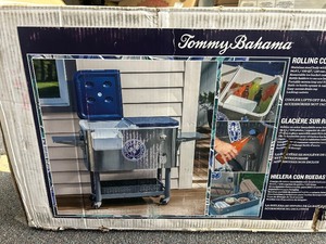 lot 70 image: New - Tommy Bahama Rolling Party Cooler MSRP $200