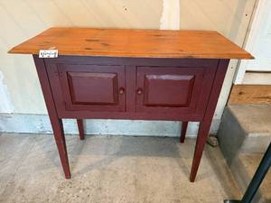 lot 20 image: Vintage Wooden Sideboard with Double Doors