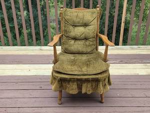 lot 62 image: Frank & Son Concord Greenport Accent Chair with Skirted Upholstery