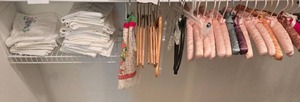 lot 103 image: Collection of Assorted Hangers and Vintage Linens