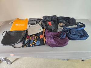 lot 232 image: Collection of Assorted Handbags and Tote Bags Including Travelon, Scrap-bags, National Wildlife Federation