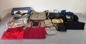 lot 259 image: Collection of Assorted Tote Bags, Handbags, and Purses