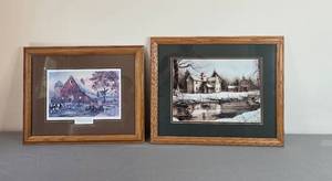 lot 263 image: Set of 2 Framed Art Prints by Terry Doughty and John Rossini