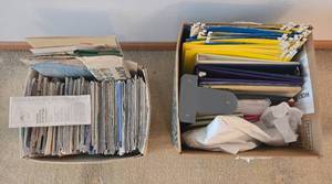 lot 301 image: Collection of State Maps, Travel Guides, Notebooks, and Filing Supplies