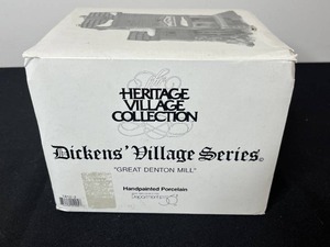 lot 335 image: Dept 56 Heritage Village Collection Great Denton Mill Dickens Village Porcelain Building