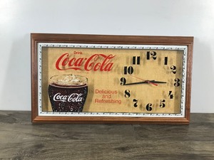 lot 201 image: Drink Coca-Cola Wall Clock Delicious& Refreshing