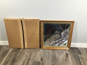 lot 211 image: 1993 Buck Miller High Life Opening Day Series Bar Barware Advertising Mirror By Scott Zoellick #32429