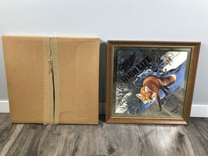 lot 212 image: 1995 Wall Hanging Miller High Life Advertising Mirror Sly  - #13835