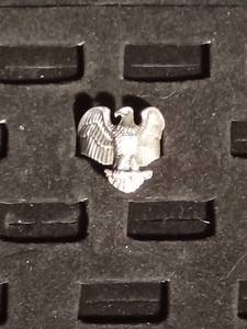 lot 30 image: Sterling silver eagle ring