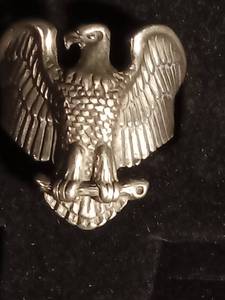 lot 34 image: Sterling silver eagle ring