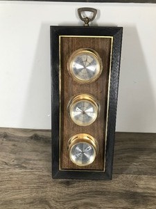lot 265 image: VINTAGE MID CENTURY MODERN SPRINGFIELD BAROMETER WEATHER STATION THERMOMETER