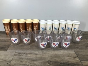 lot 316 image: Lot of 21 Vintage Insulated Glasses and Tumblers  - see description for more info