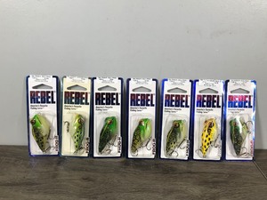 lot 334 image: Lot of 7 Rebel Frog Fishing Lures in Original Packages