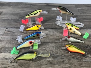 lot 336 image: Lot of 10 Fishing Lures - all of them but one are Poes