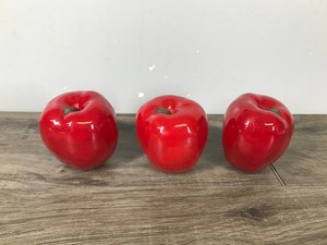 lot 347 image: 3 - Porcelain Apples for Decoration