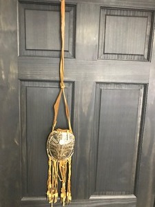 lot 356 image: Turtle Shell Made into a Carrying Pouch