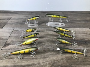 lot 409 image: Lot of 10 Smithwick Devils Horse Wood Series Fishing Lures - See description for more info